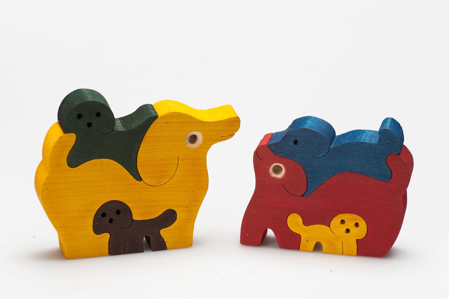 Holzpuzzle für Kinder Montessori Puzzle handgefertigtes - Etsy.de