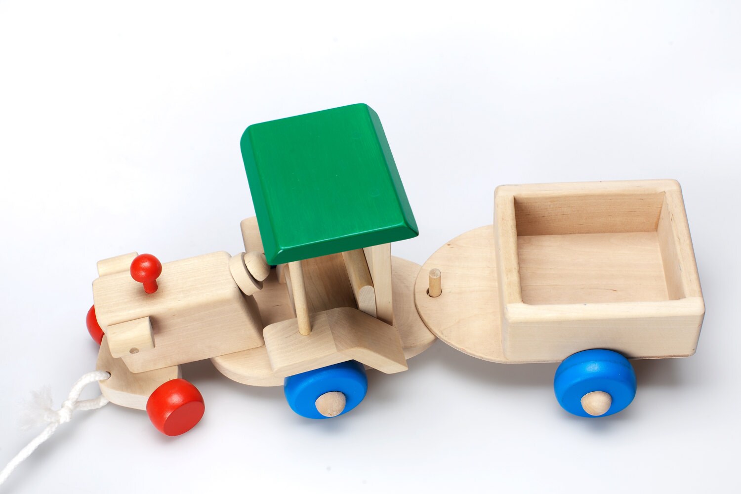 Push & Pull Toy Train for Toddlers Natural Hand Crafted Etsy