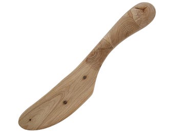 Coltello in legno di ginepro per burro/formaggio morbido/hummus: spalmaburro fatto a mano