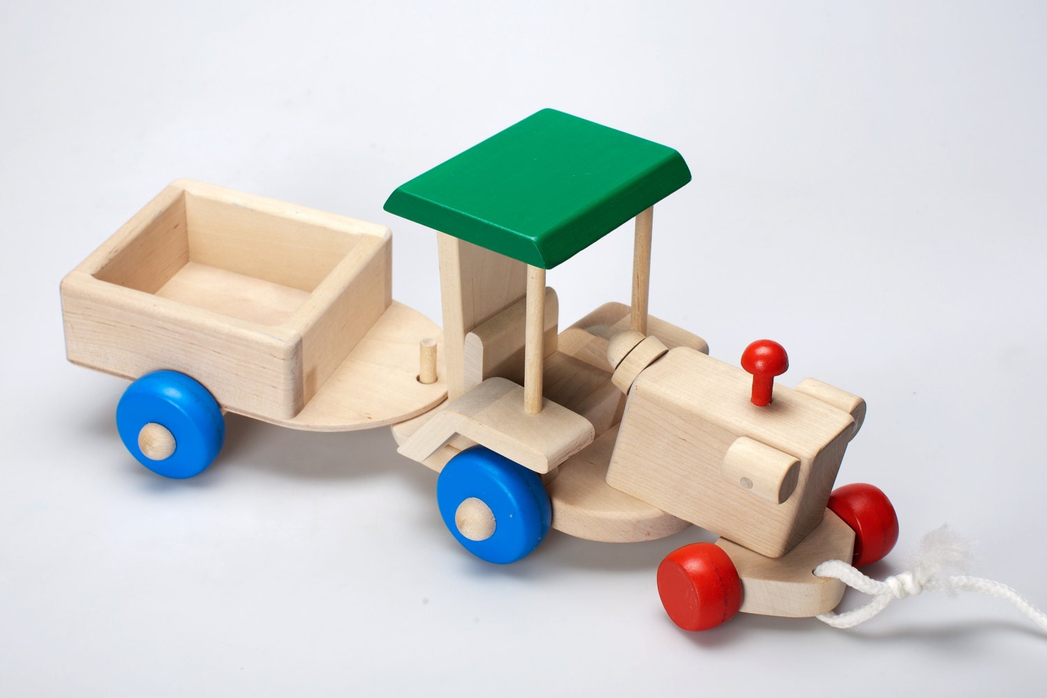 Push & Pull Toy Train for Toddlers Natural hand crafted Etsy