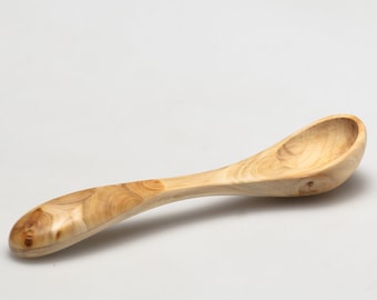 Handcrafted Juniper Wood Teaspoon, Baby Feeding Spoon