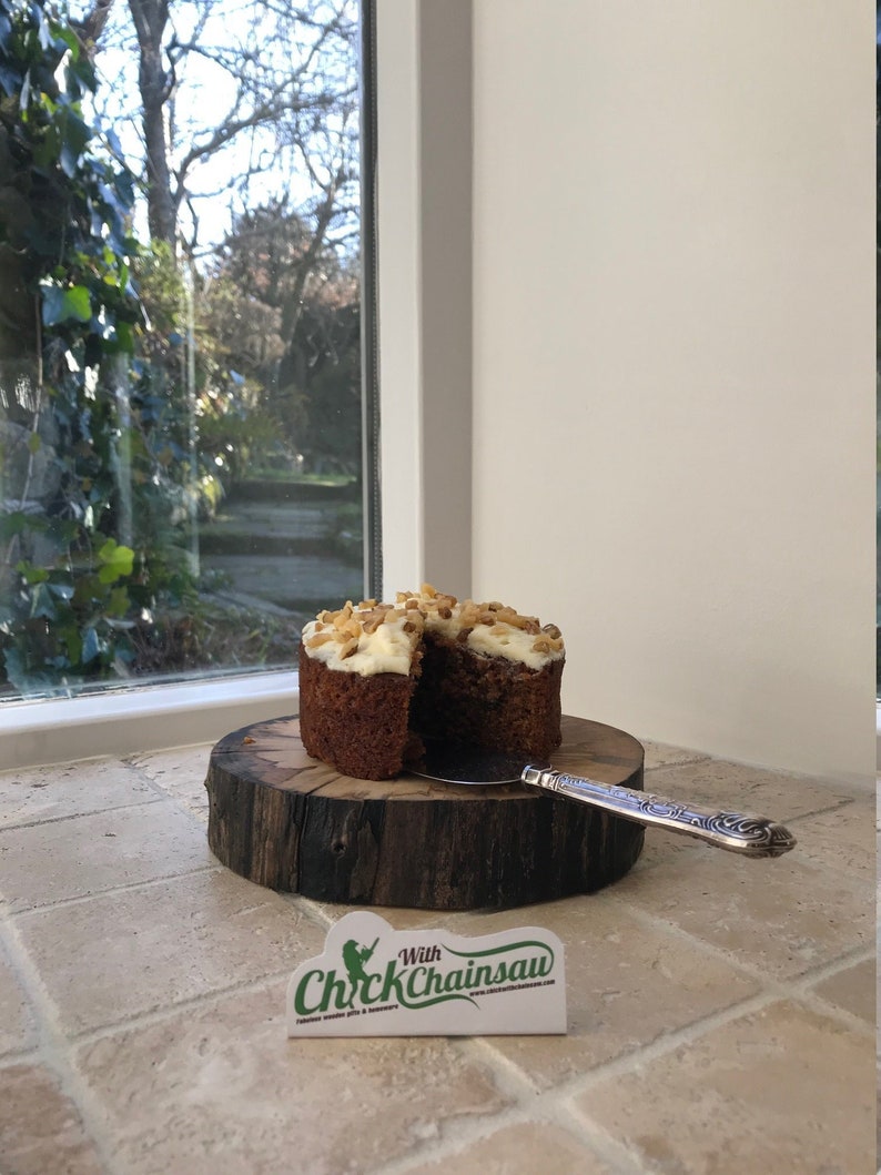 Wood cake stand housewarming gifts gift for hostess rustic Etsy