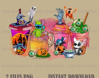 2023 Stitch Halloween PNG, Lilo n Stitch Movie Png File,  Hellow Halloween File, Instant Download, Png for Sublimation Print