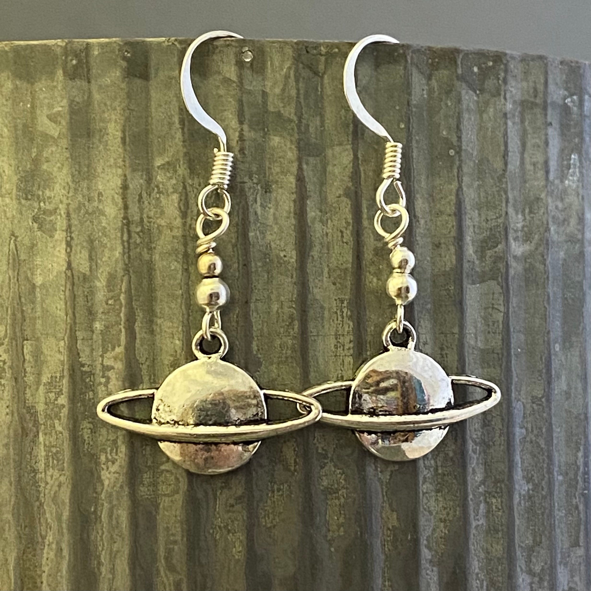 ◆STONEHENgE◆ Silver Planet Earrings SC25A27E Amazon.com: Planet Earrings for Women 925 Sterling Silver