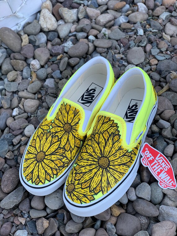 custom painted slip on vans