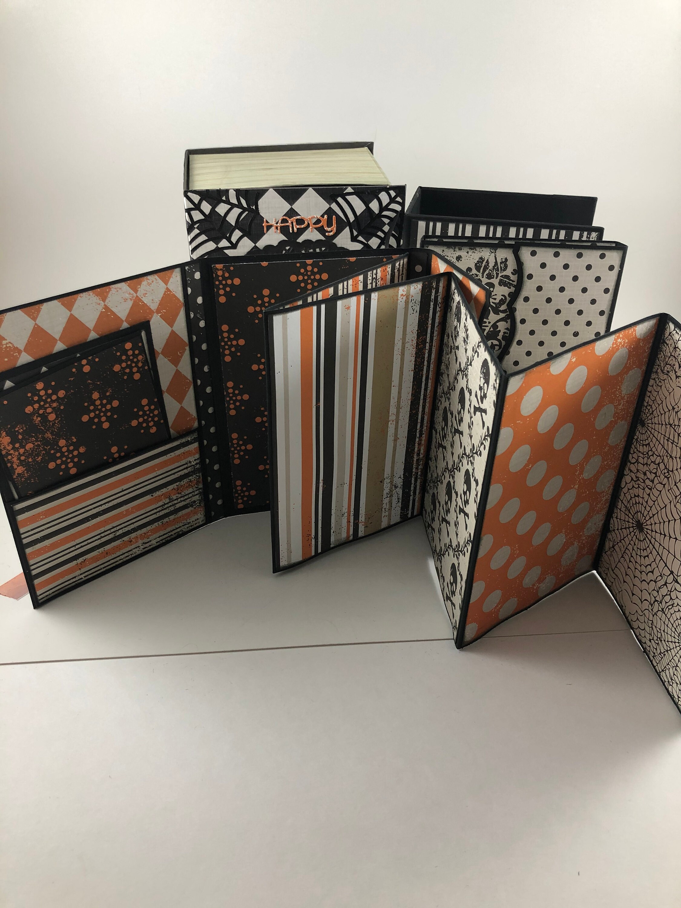 Halloween Book Box Album, Halloween Mini Album, Halloween Photo Album ...
