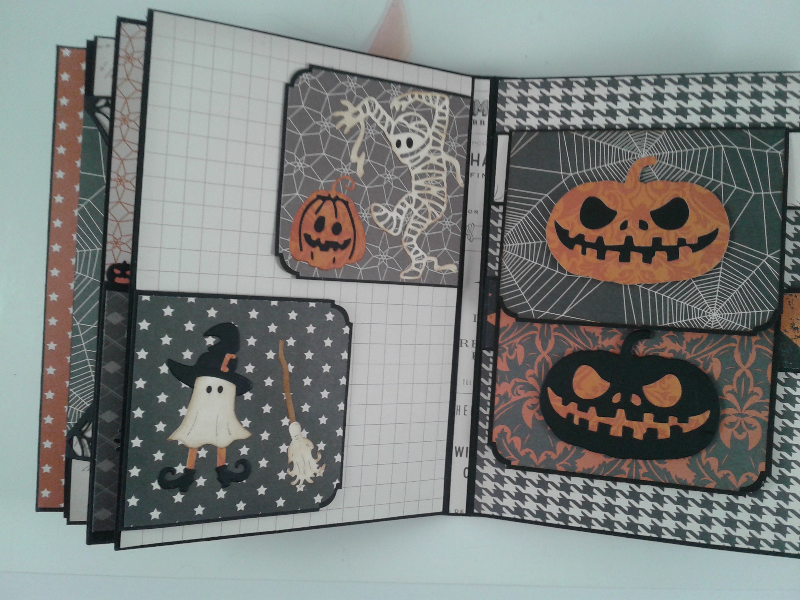 Halloween Photo Album Halloween Mini Album Scrapbook Album - Etsy