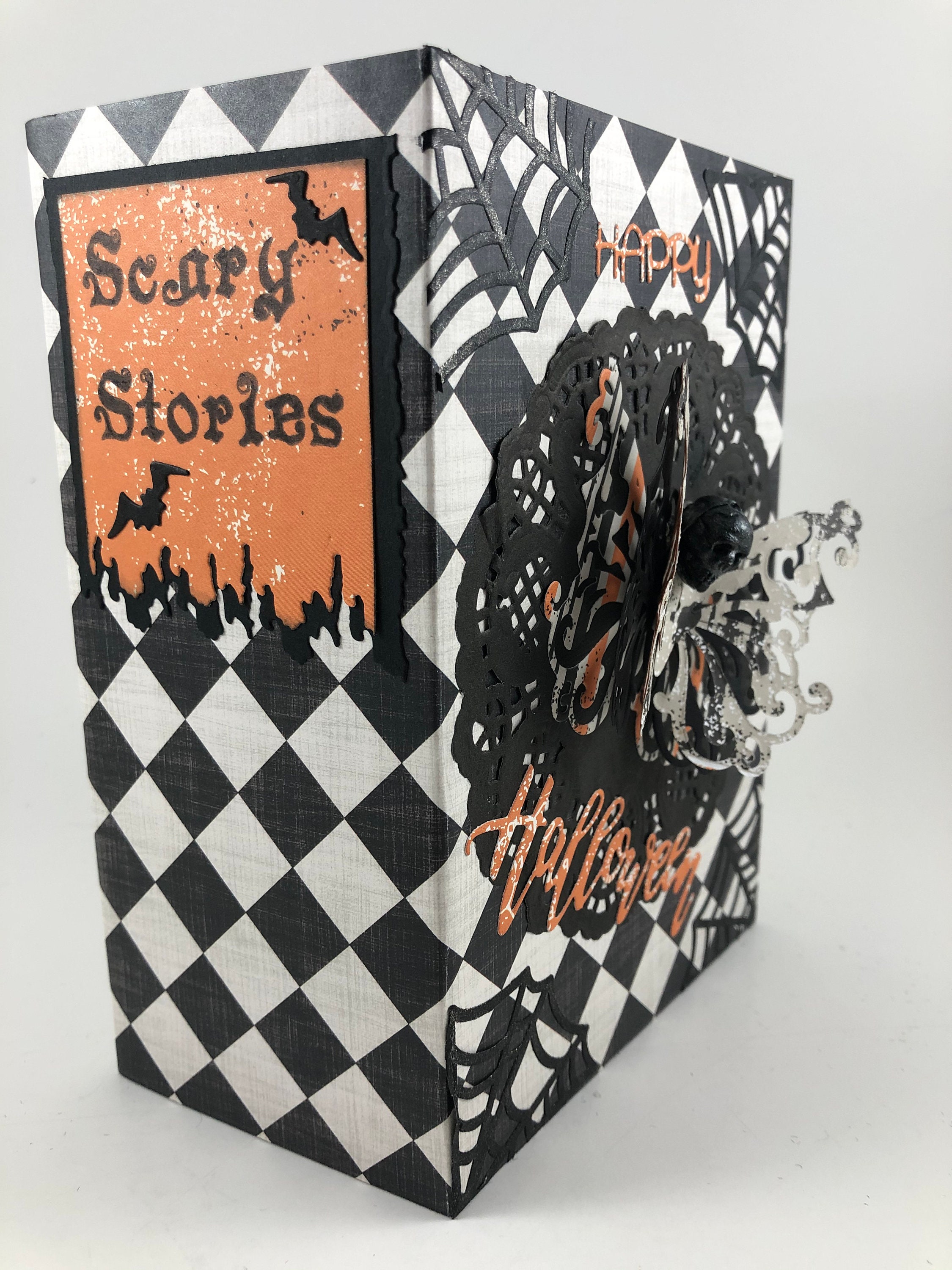 Halloween Book Box Album, Halloween Mini Album, Halloween Photo Album ...