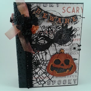 Halloween Photo album, Halloween mini album, Scrapbook album