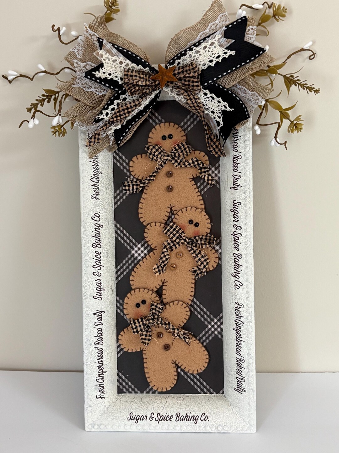 Gingerbread Sign, Farmhouse Decor, Kitchen Sign - Etsy