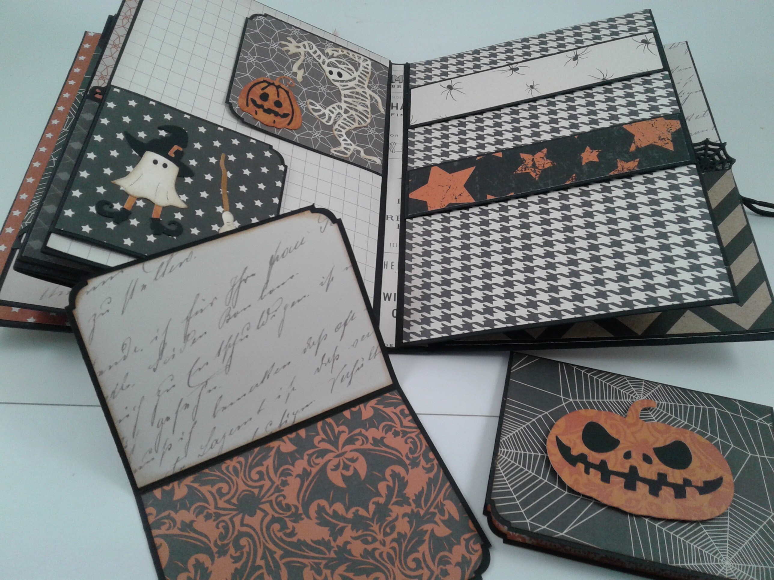 Halloween Photo Album Halloween Mini Album Scrapbook Album - Etsy