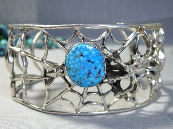 NAVAJO Emerson Thompson KINGMAN Birds Eye TURQUOI… - image 3