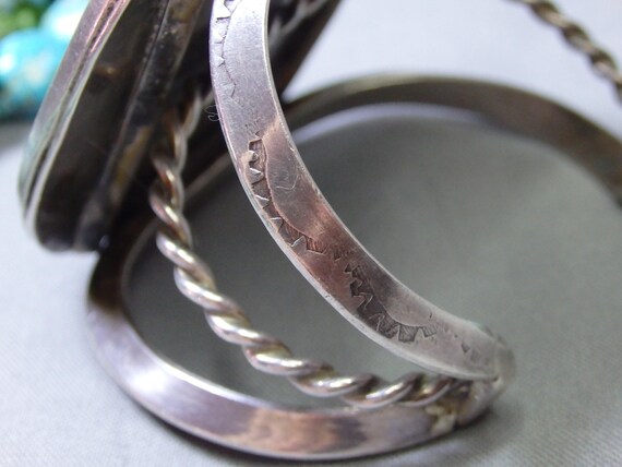 137g HOPI Natural BLUE GEM Turquoise Sterling Sil… - image 7