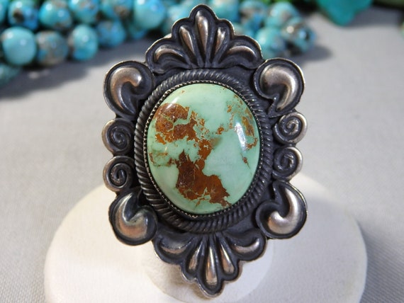 1950's Rare Vintage Native American Navajo Royston & Kingman Turquoise Necklace 1950's Rare Vintage Native American Navajo Royston & Kingman Turquoise Necklace