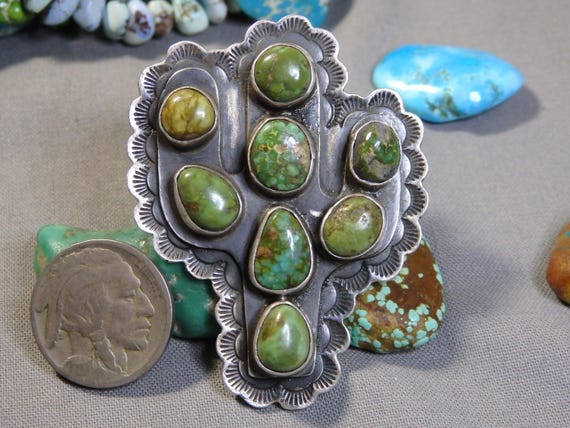 Robert Yellowstone Native American Navajo Carico Lake Turquoise Lapis Sterling Silver Bracelet Robert Yellowstone Native American Navajo Carico Lake Turquoise Lapis Sterling Silver Bracelet