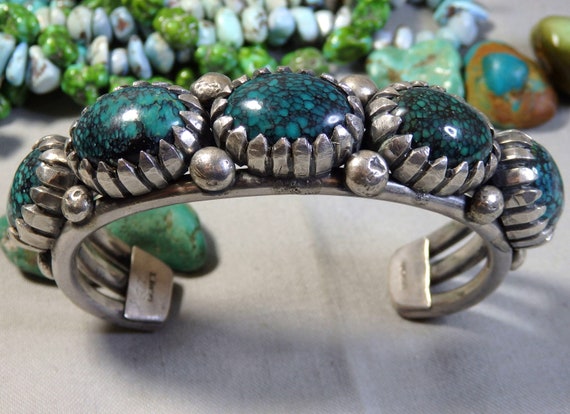 Rare Kee Montoya Vintage Native American Navajo Turquoise Sterlling Silver Bracelet Rare Kee Montoya Vintage Native American Navajo Turquoise Sterlling Silver Bracelet