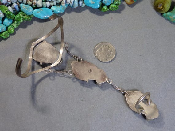 Quality Vintage Native American Navajo Cario Lake Turquoise Sterling Silver Necklace Old Quality Vintage Native American Navajo Cario Lake Turquoise Sterling Silver Necklace Old