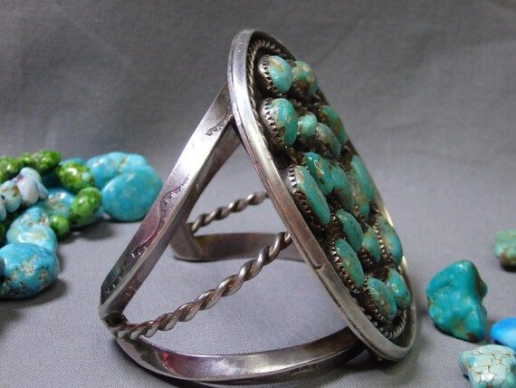 137g HOPI Natural BLUE GEM Turquoise Sterling Sil… - image 6