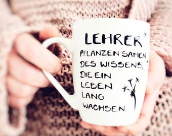 Geschenk für Lehrer , Tasse Danke Lehrerin Schule, Danke Lehrer, Abschiedsgeschenk Lehrer, Lehrerin, Schule,