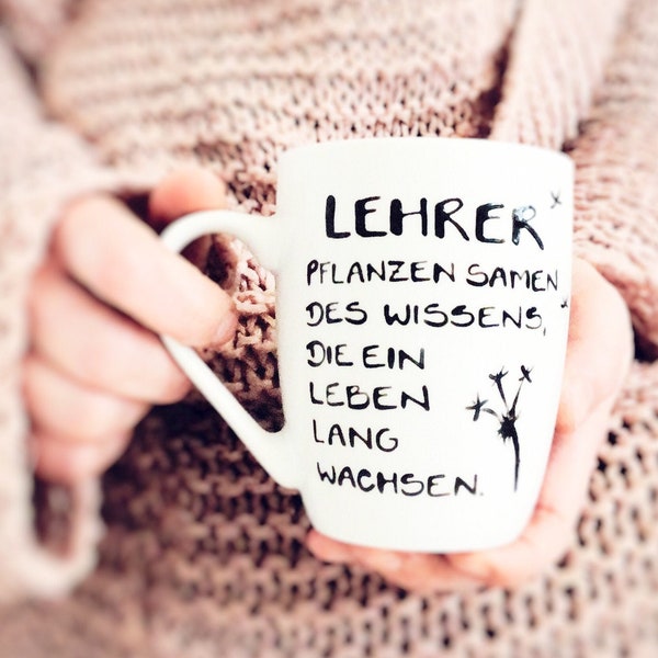 Geschenk für Lehrer , Tasse Danke Lehrerin Schule, Danke Lehrer, Abschiedsgeschenk Lehrer, Lehrerin, Schule,