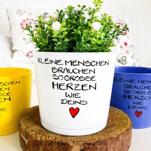 Gift educator, gift midwife, planter, flower pot, farewell kindergarten, midwife, teacher educator gift image 1