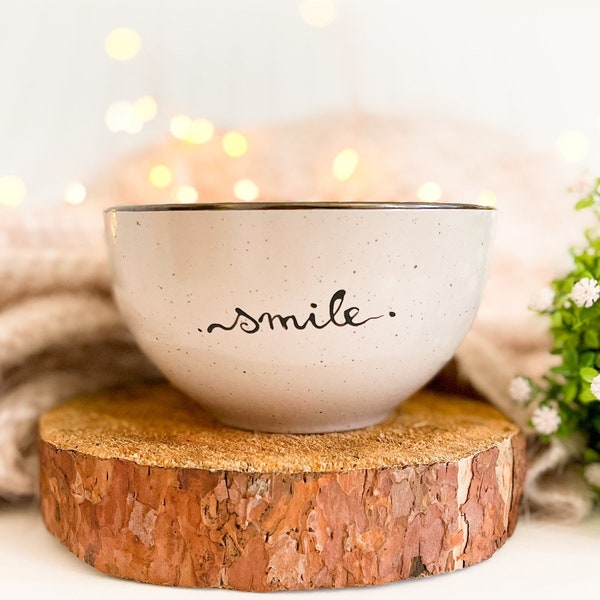 muesli bowl SMILE, bowl as gift, bowl muesli, muesli bowl, hochdietassen, smile,