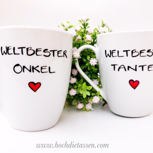 Tasse Tante & Onkel, Weltbeste Tante, Tasse Weltbester Onkel, Tasse Tante, Tasse Onkel Bild 5