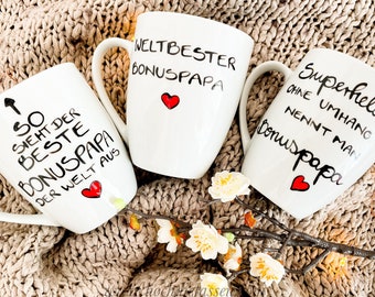 Bonuspapa Tasse Geschenk, Geschenk Bonuspapa, Stiefpapa, Stiefvater, Tasse Papa, Geschenk Papa Vater