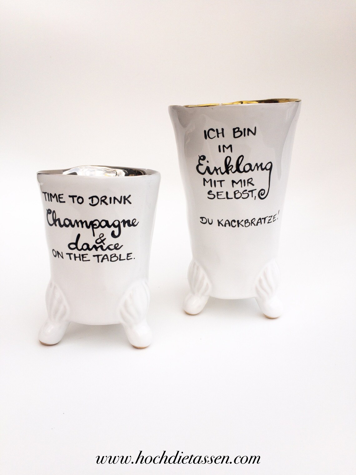 Becher mit Spruch Kitsch trifft Frechheit spruchtasse Etsy.de