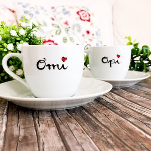 Tasse für Omi oder Opi, Geschenk für Oma und Opa, Teetasse, Kaffeetasse, Tasse Oma, Tasse Opa, Tasse Omi, Geschenk Oma Bild 1