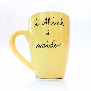 i think i spider Tasse mit Spruch, Spruchtasse, Tasse Weihnachtsgeschenk Bild 3