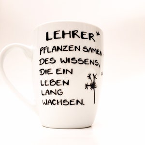 Geschenk für Lehrer , Tasse Danke Lehrerin Schule, Danke Lehrer, Abschiedsgeschenk Lehrer, Lehrerin, Schule, Bild 3