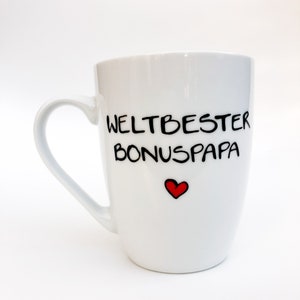 Bonuspapa Tasse Geschenk, Geschenk Bonuspapa, Stiefpapa, Stiefvater, Tasse Papa, Geschenk Papa Vater Bild 3