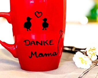 Geschenk zum Muttertag , Danke Mama, Tasse Mama, Tasse Mutter