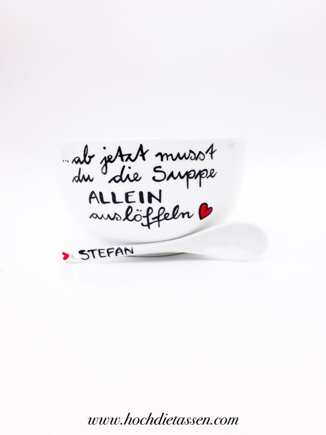 Geschenk zum 18.Geburtstag Suppenschale Volljährigkeit Etsy.de