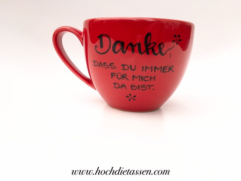 DANKE, Tasse Geschenk Danke, grosse Tasse, Jumbotasse, Cup Bild 3