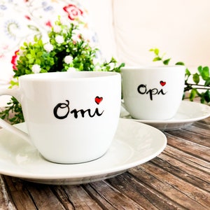 Tasse für Omi oder Opi, Geschenk für Oma und Opa, Teetasse, Kaffeetasse, Tasse Oma, Tasse Opa, Tasse Omi, Geschenk Oma Bild 3