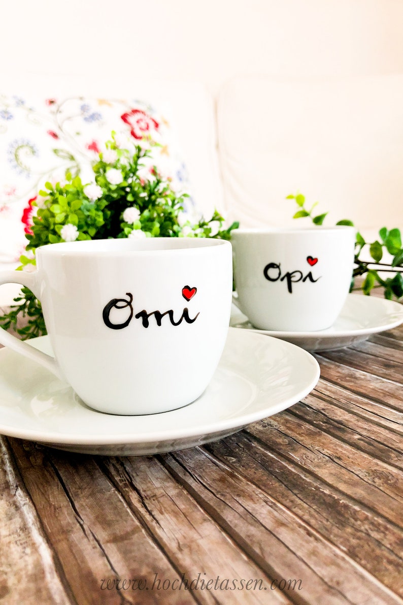 Tasse für Omi oder Opi, Geschenk für Oma und Opa, Teetasse, Kaffeetasse, Tasse Oma, Tasse Opa, Tasse Omi, Geschenk Oma Bild 3