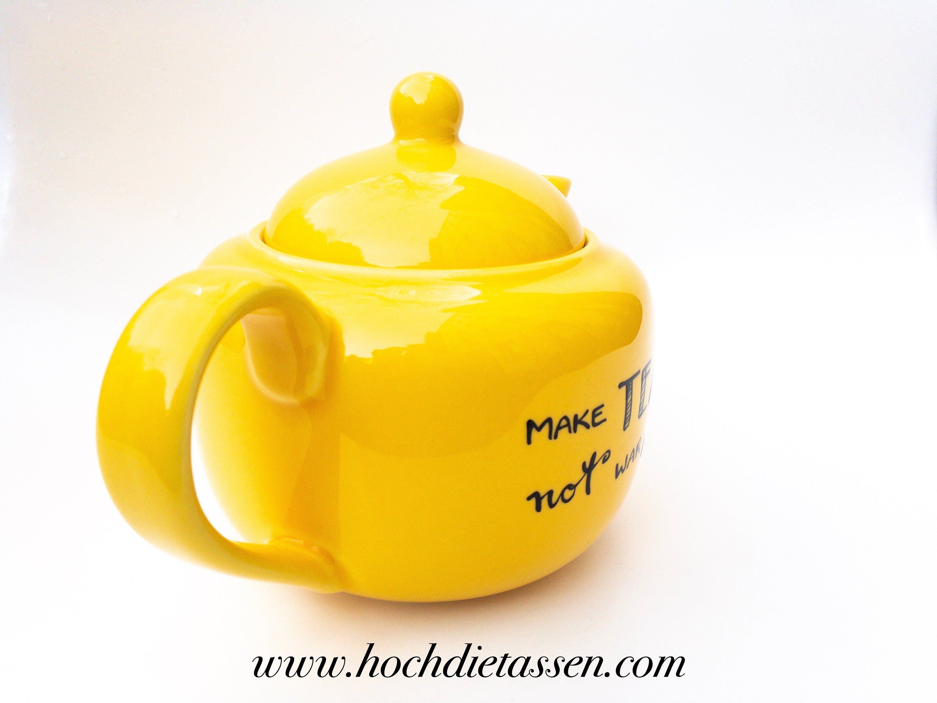 Teekanne Kanne für Tee make tea not war Kanne mit Spruch Etsy.de