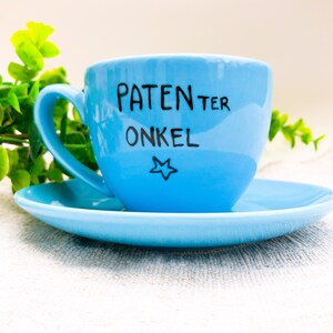 Patenonkel Tasse, Geschirr Set Teller & Tasse, Patenter Onkel Bild 2