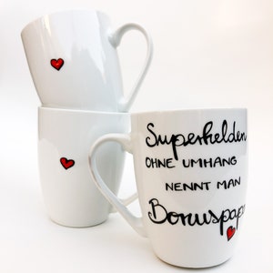 Bonuspapa Tasse Geschenk, Geschenk Bonuspapa, Stiefpapa, Stiefvater, Tasse Papa, Geschenk Papa Vater Bild 4