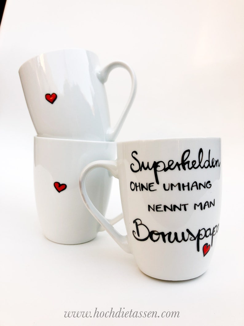 Bonuspapa Tasse Geschenk, Geschenk Bonuspapa, Stiefpapa, Stiefvater, Tasse Papa, Geschenk Papa Vater Bild 4