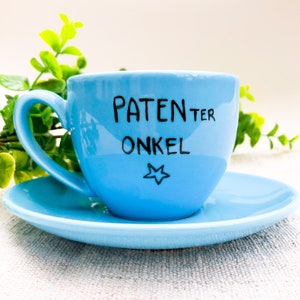 Patenonkel Tasse, Geschirr Set Teller & Tasse, Patenter Onkel Bild 5