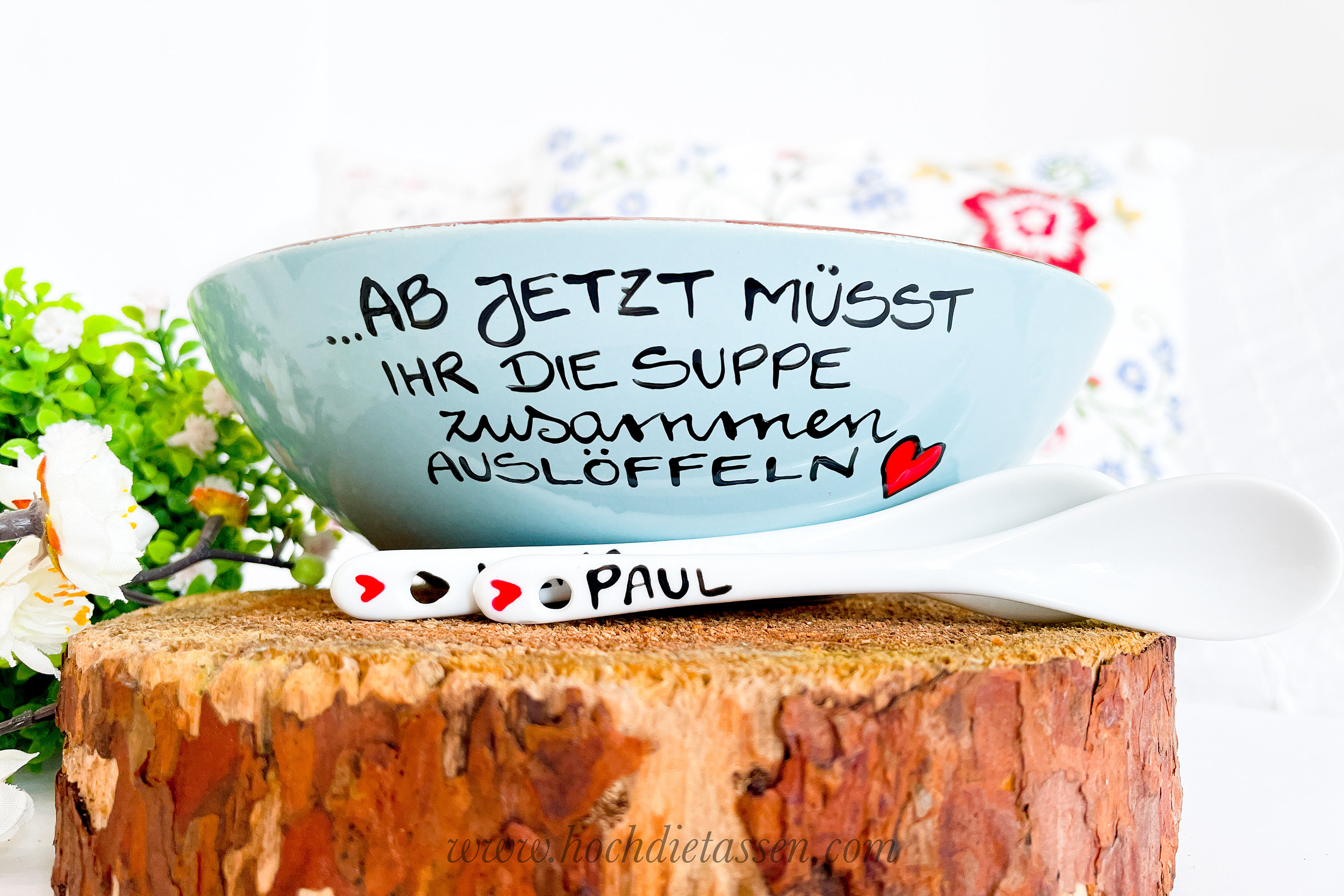Hochzeitsgeschenk ab jetzt müsst ihr die Suppe zusammen Etsy.de
