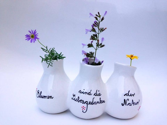 Small Flower Vase For Flowers Vase With A Saying Etsy