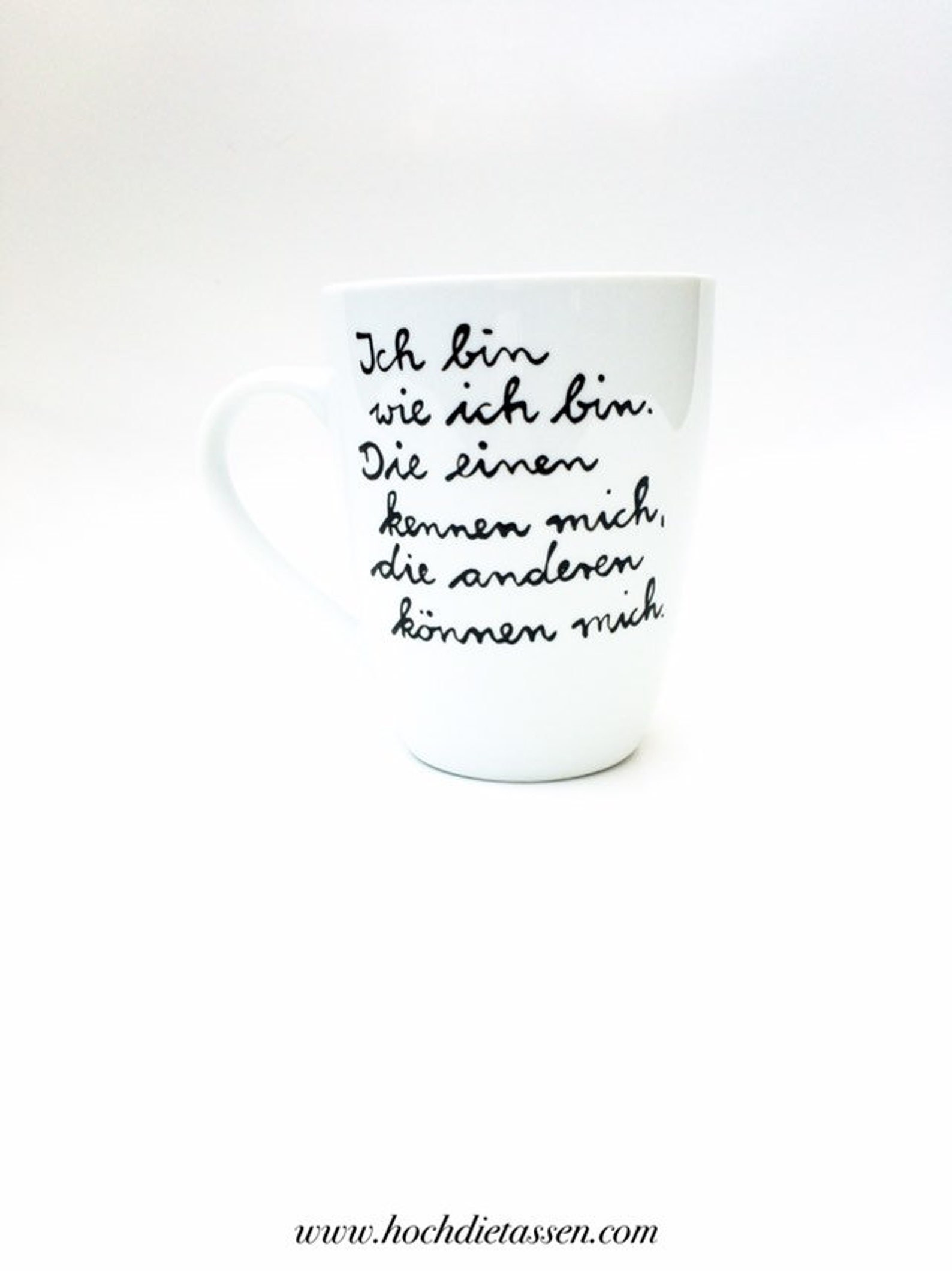 Ich bin wie ich bin Tasse mit Spruch Spruchtasse Etsy