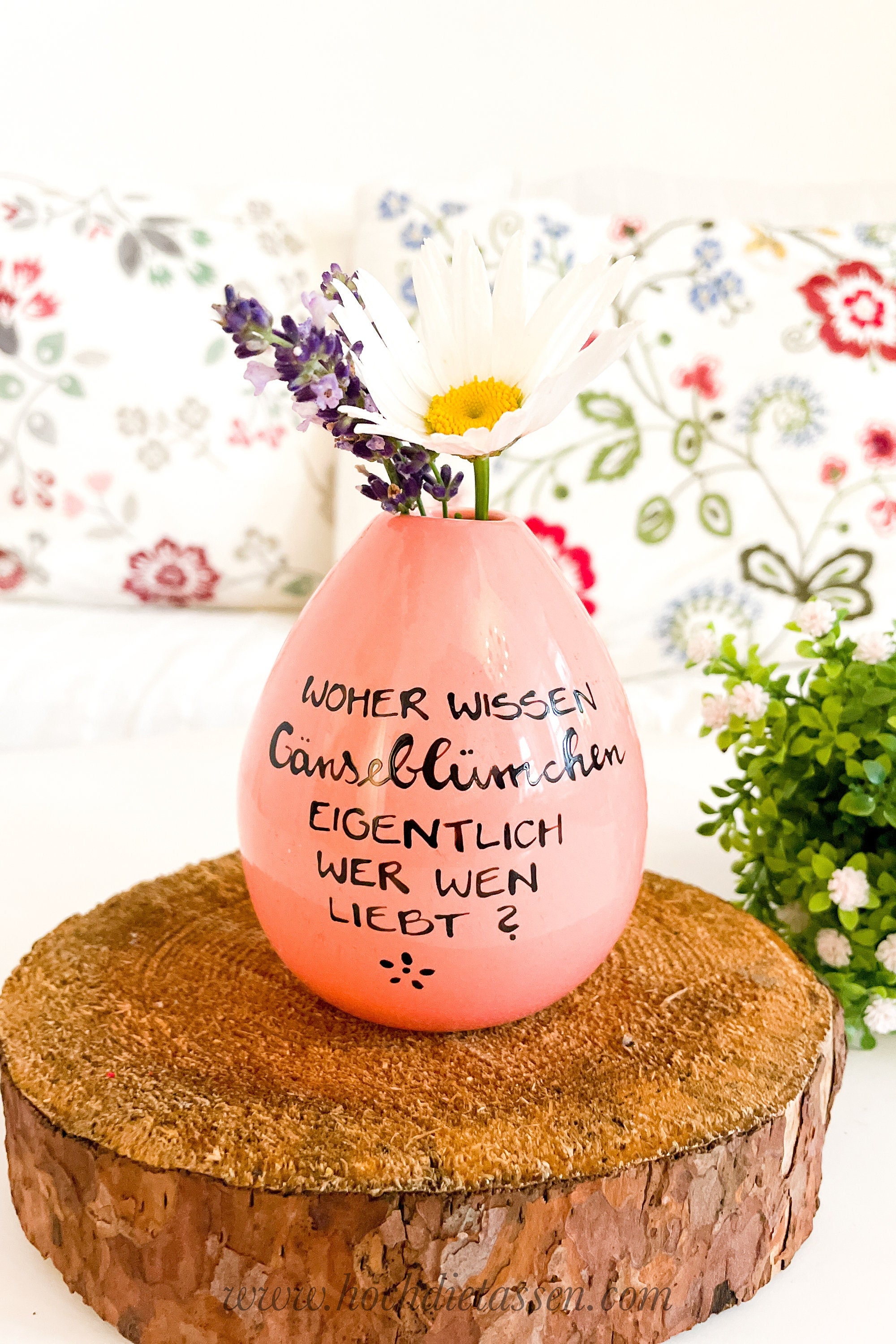 Blumenvase Blumenvase Mit Spruch Vase Spruch Gänseblümchen Etsy