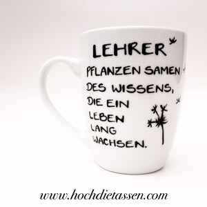 Geschenk für Lehrer , Tasse Danke Lehrerin Schule, Danke Lehrer, Abschiedsgeschenk Lehrer, Lehrerin, Schule, Bild 5