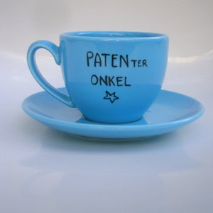 Patenonkel Tasse, Geschirr Set Teller & Tasse, Patenter Onkel Bild 10