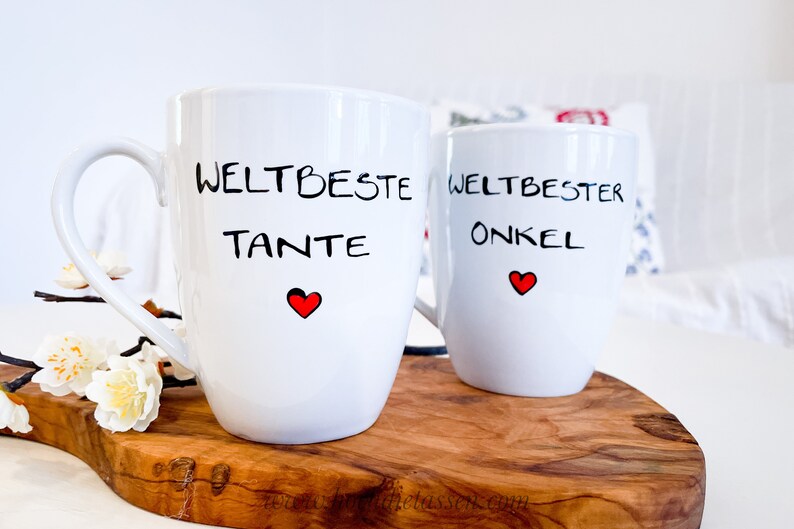 Tasse Tante & Onkel, Weltbeste Tante, Tasse Weltbester Onkel, Tasse Tante, Tasse Onkel Bild 2